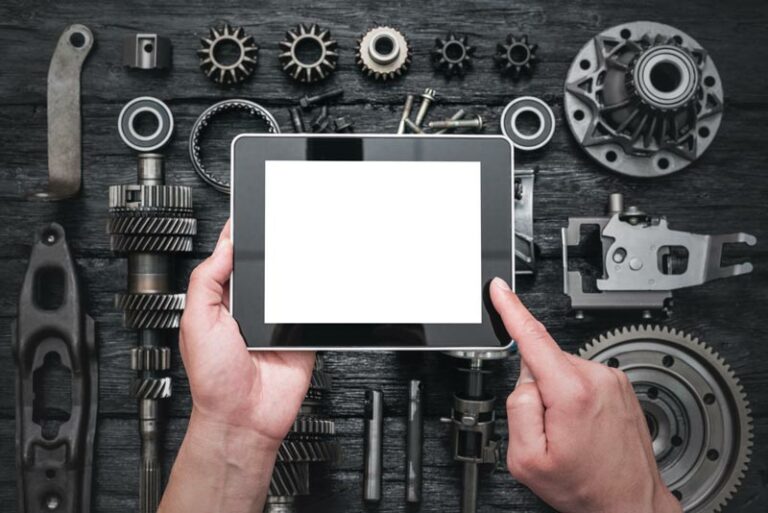 Man Selecting Replacement Parts Online